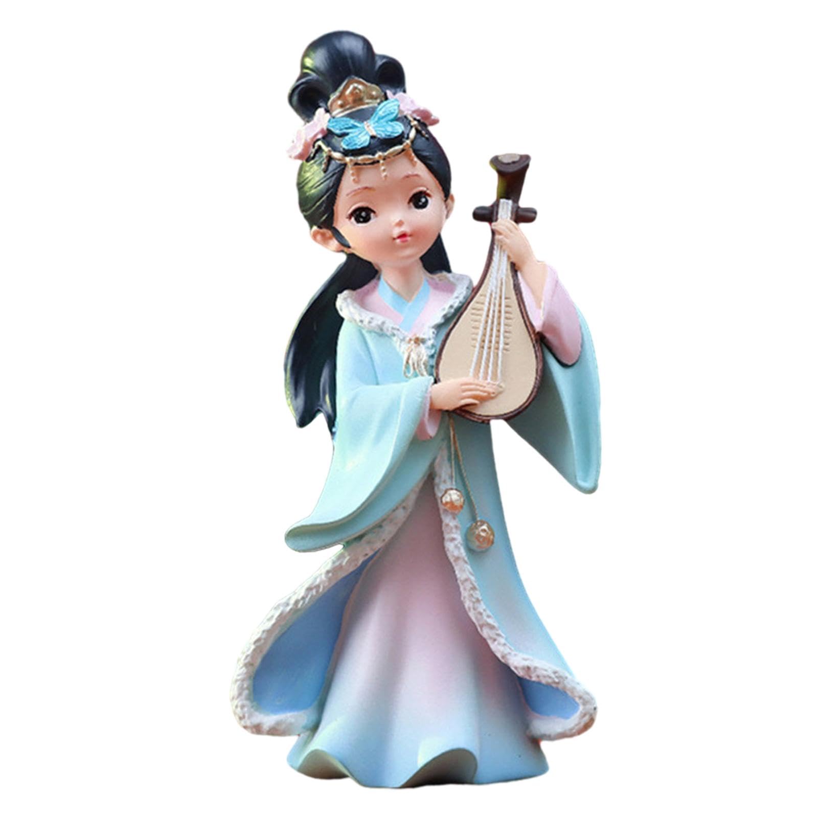 古代中国の多彩な楽器を持つ陶器製美人女性像セット　骨董品 古代中国の多彩な楽器を持つ陶器製美人女性像セット 骨董品