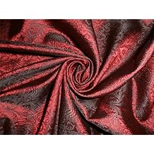 BrocadeWidth 44"Maroon X Black Color BRO327[1]