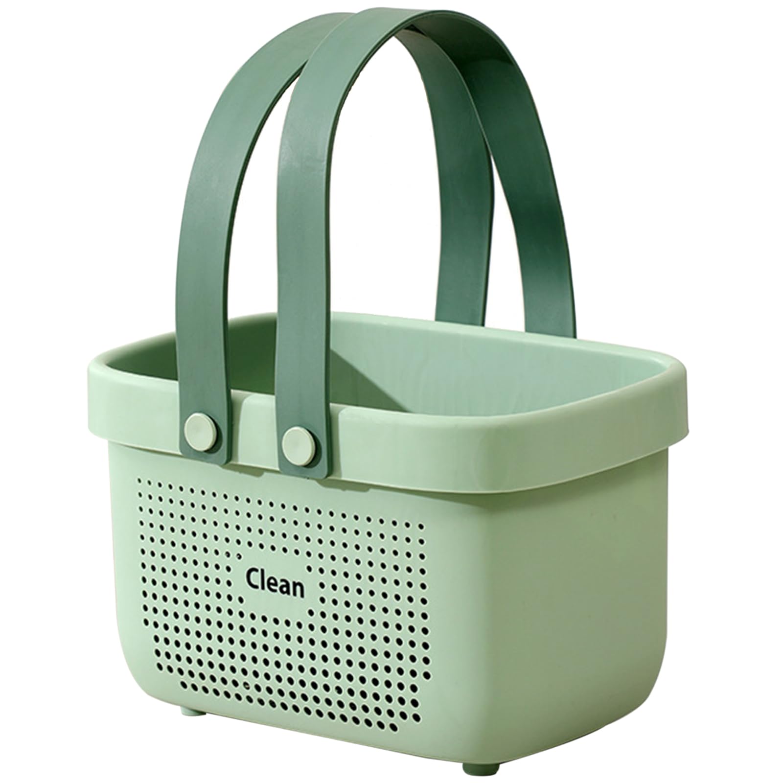 JiatuA Plastic Storage Basket with Handle Portable Shower Caddy Tote Organizer Basket Bin for Bathroom Kitchen Dorm Room