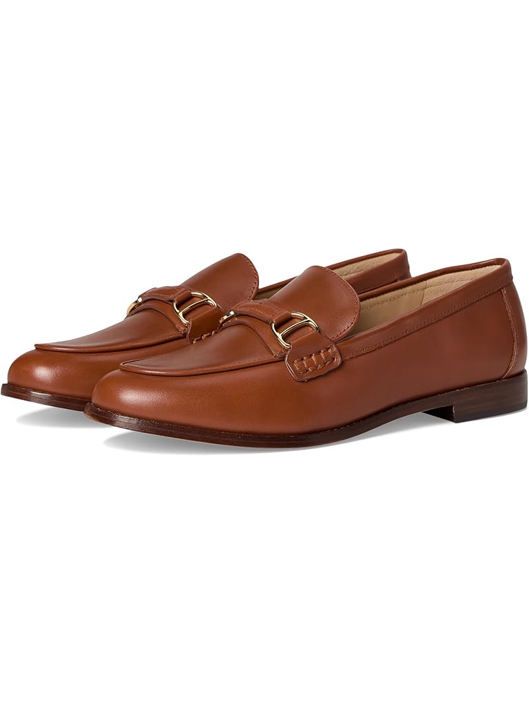 Tan Lauren Ralph Lauren Tasha Leather Loafers