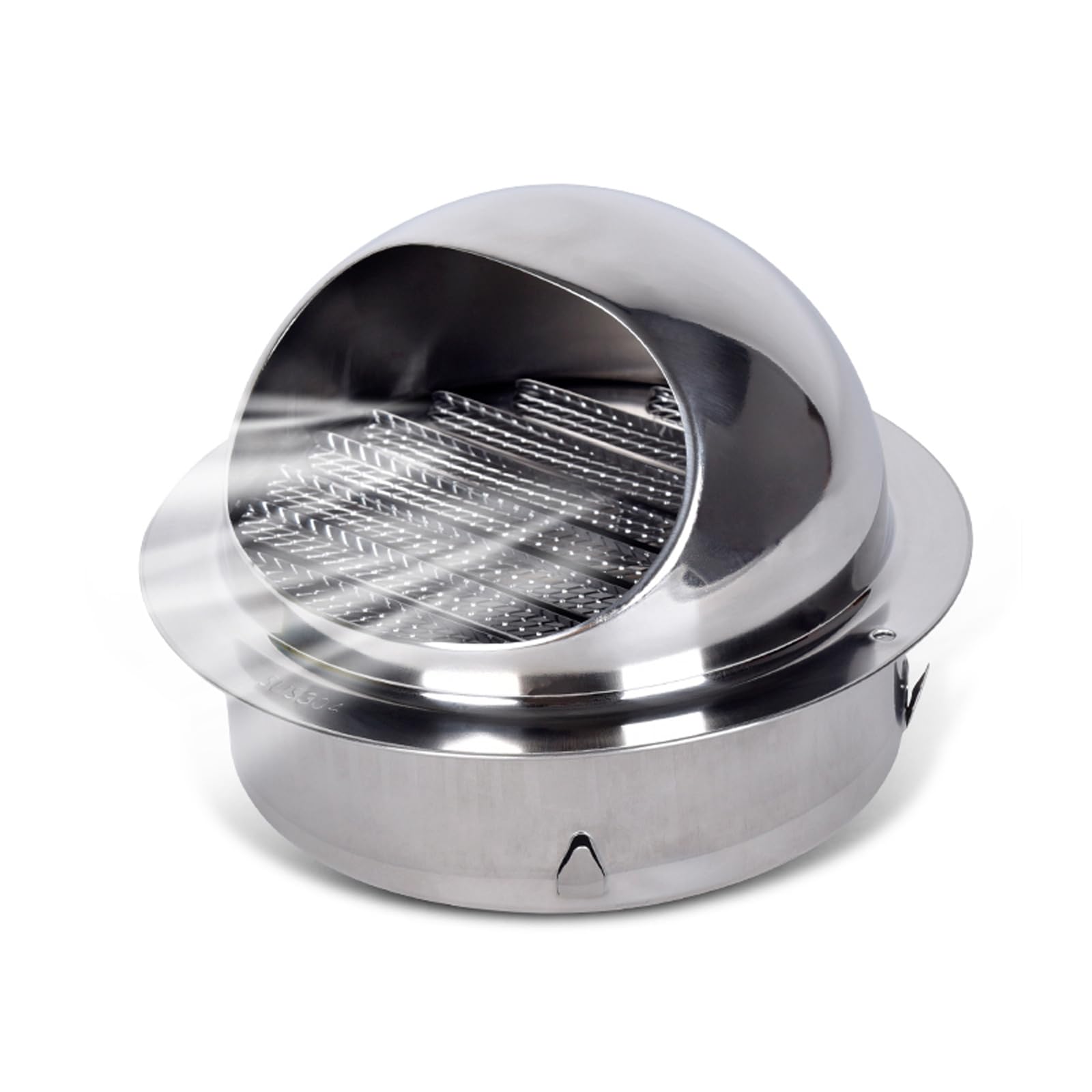 OYSKGNCMW Round Air Vent Cowl Cap Rain Cover Protector Cap,304 Stainless Steel Chimney Cowl,Exhaust Pipe Chimney Rain Cap,Range Hood Ducting Ventilation Cap,Exterior Wall Air Outlet (150mm/5.9in)