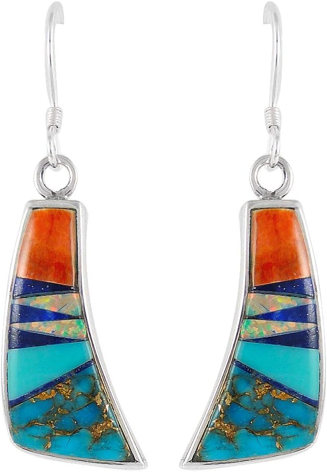 Turquoise Earrings Genuine Gemstones (CHOOSE STYLE)