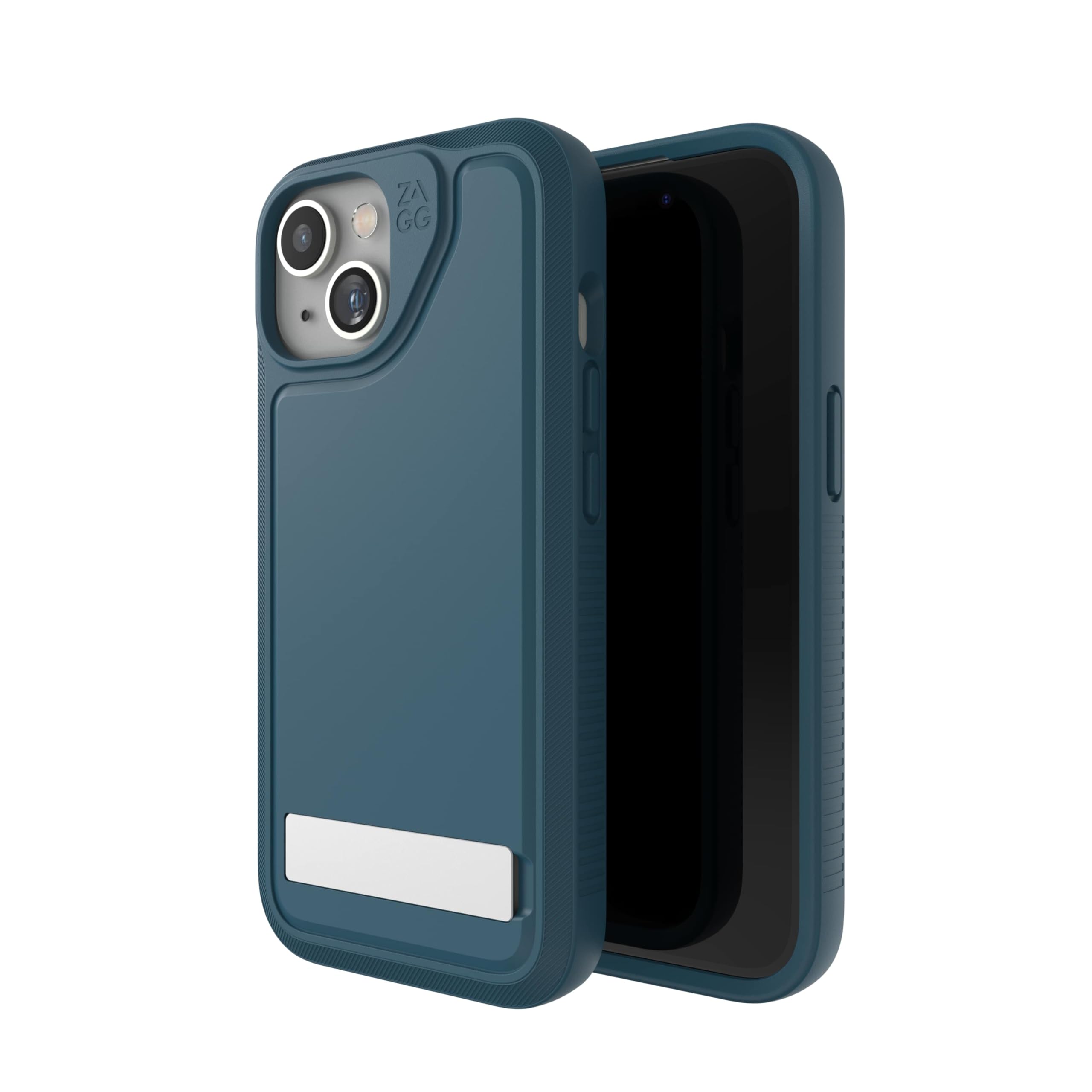 ZAGG Everest Snap iPhone 15 14 13 Case with Kickstand - Drop Protection 20ft 6m Triple-Layer Textured Cell