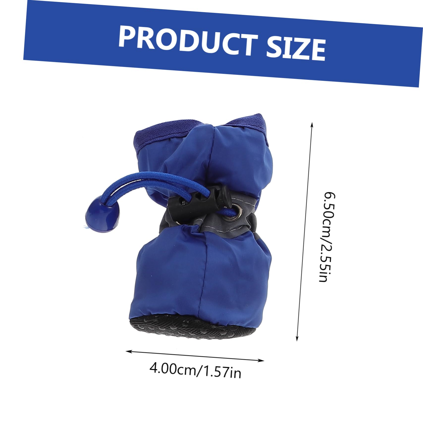 HEMOTON 3Sets Pet Rain Boots for Dogs Thickened Rain Shoes with Slip Soles Design for Outdoor Use Rainy Weather