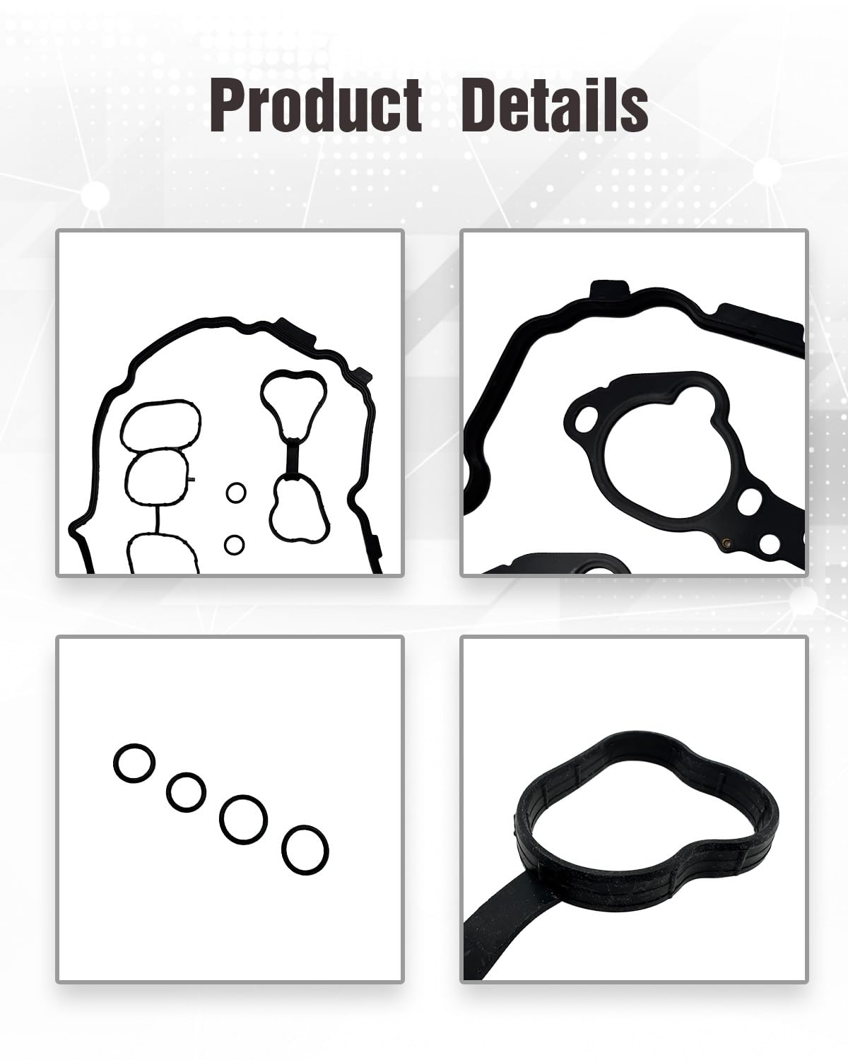 Engine Valve Cover and MS97143 Intake Manifold Gasket Set Fit for Nissan 3.5 L V6 Altima Maxima Murano Pathfinder Quest for Infiniti QX60 JX35, Replace MS 97143