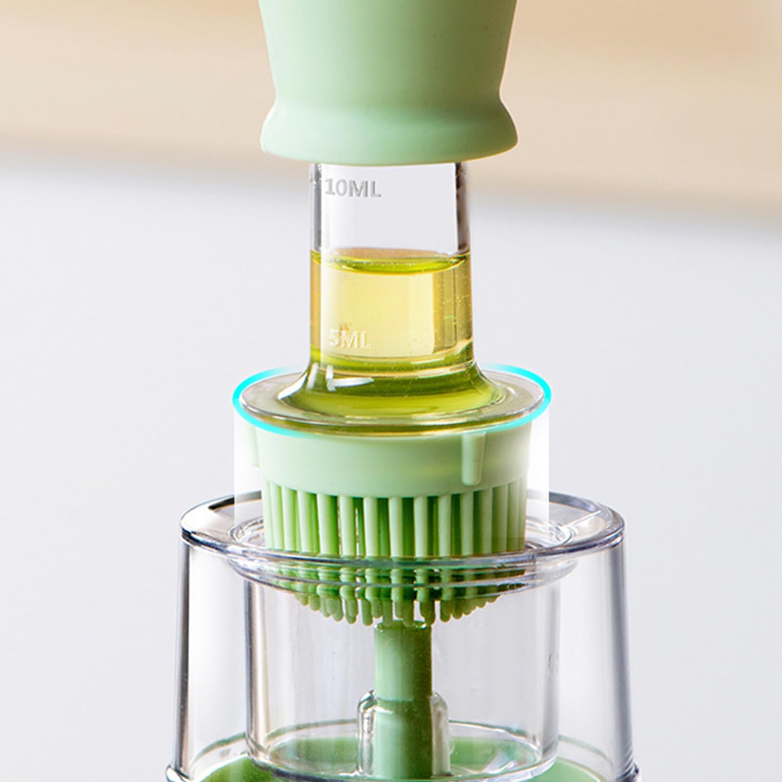 Dispenser Di Olio D'Oliva 2 in 1 180 ml Antigoccia | Bottiglia Contenitore Antigoccia per Olio per Frittura Cottura al Forno Insalate Preparazione Salse Grill Casa Ristorante