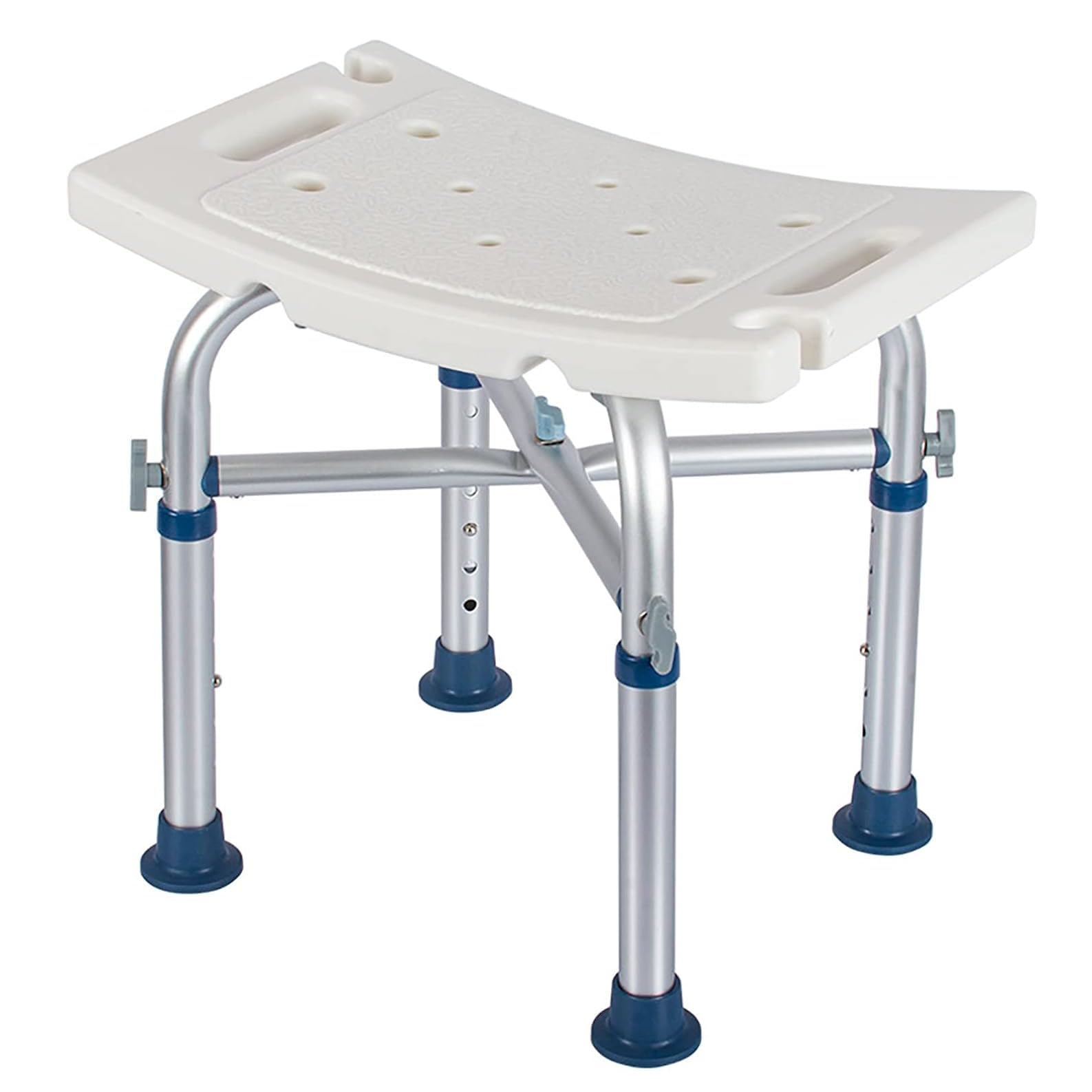 Chaise de douche réglable et tabouret robuste pour senior