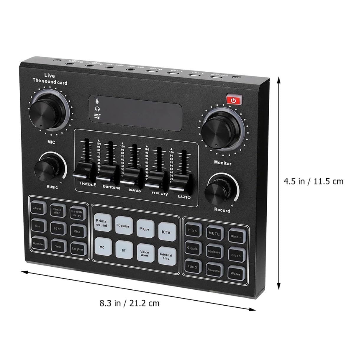 jojofuny Carte Son Externe Portable V9 Changement de Voix et Effets Audio, pour Streaming Mobile et Ordinateur, Dsp 32 Bits, sans Fil, Utilisation Facile, Couleur Aléatoire