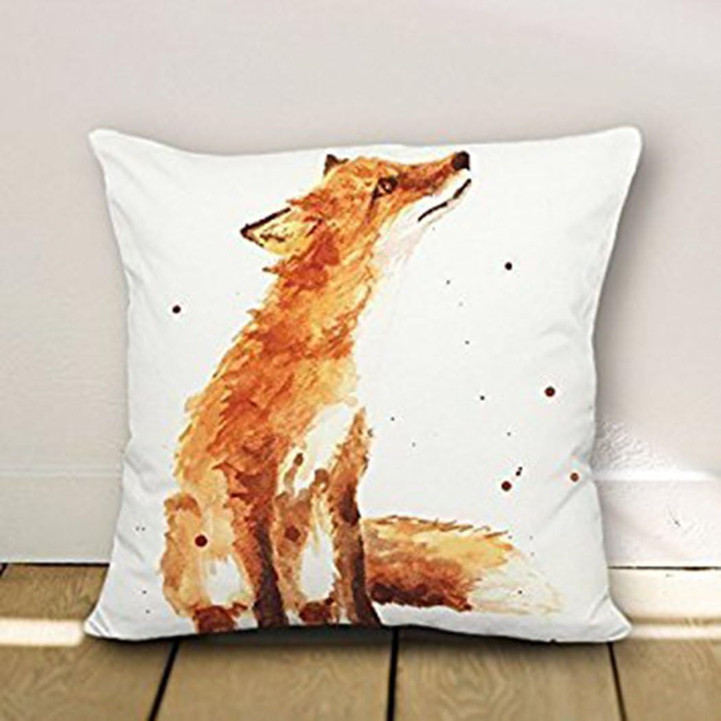 fox pillow cover