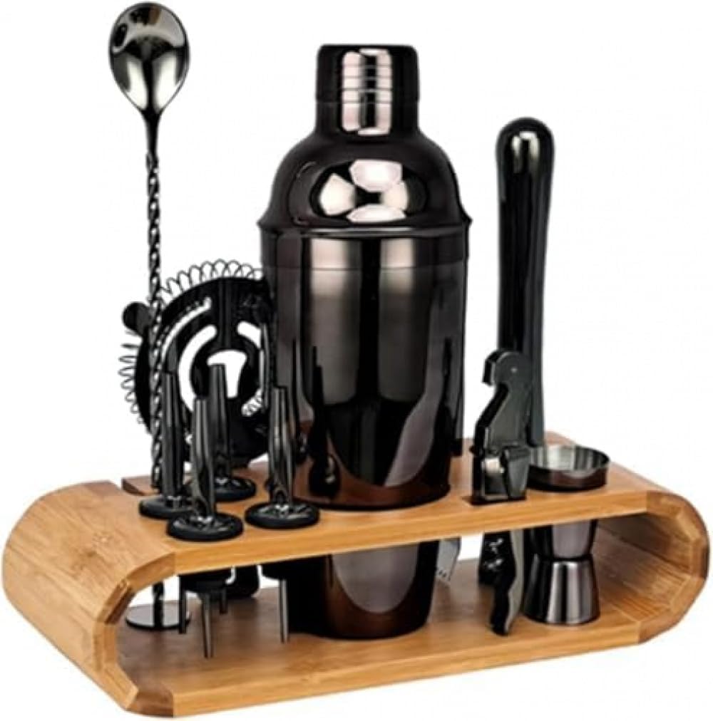 CokBluステンレスカクテルシェイカー 12 点セット 750ml 業務用家庭用両対応 防錆漏れ防止バーテンダーキット ホームバー