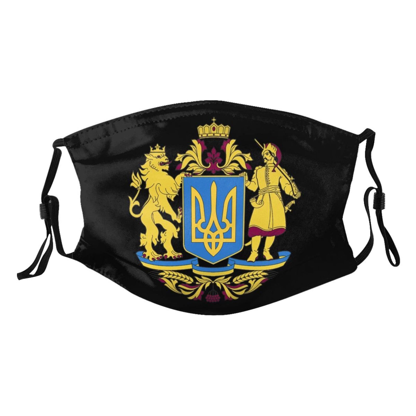 Coat of arms of Ukraine Adult Dust Mask Adjustable Dust Face with 2 Filter91
