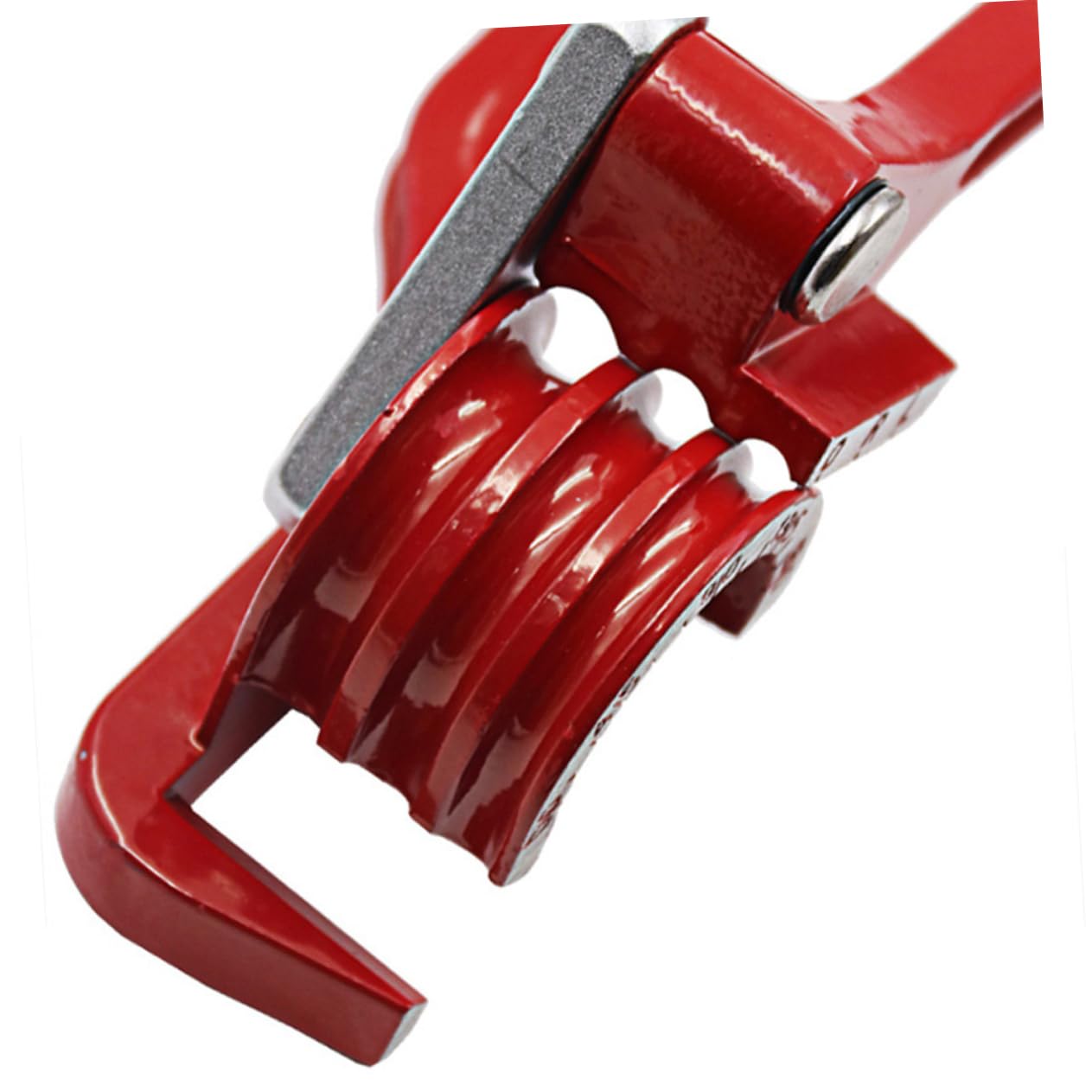 Lurrose 3 in 1 Manual Copper Aluminum Tube Bender 6/8/10mm Handheld Elbow Tool Red Easy Bending for Air Conditioning