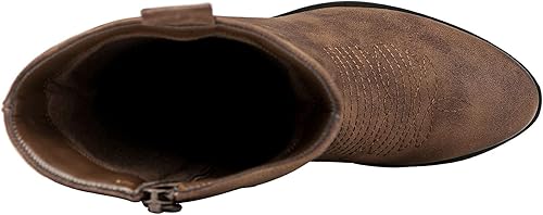 Miniatura 7 de GLOBALWIN Women's Mid Calf The Western Cowgirl Boots Fashion Cowboy Boots For Women Chunky Low Heel