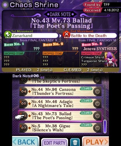 Vista 2 de Theatrhythm Final Fantasy