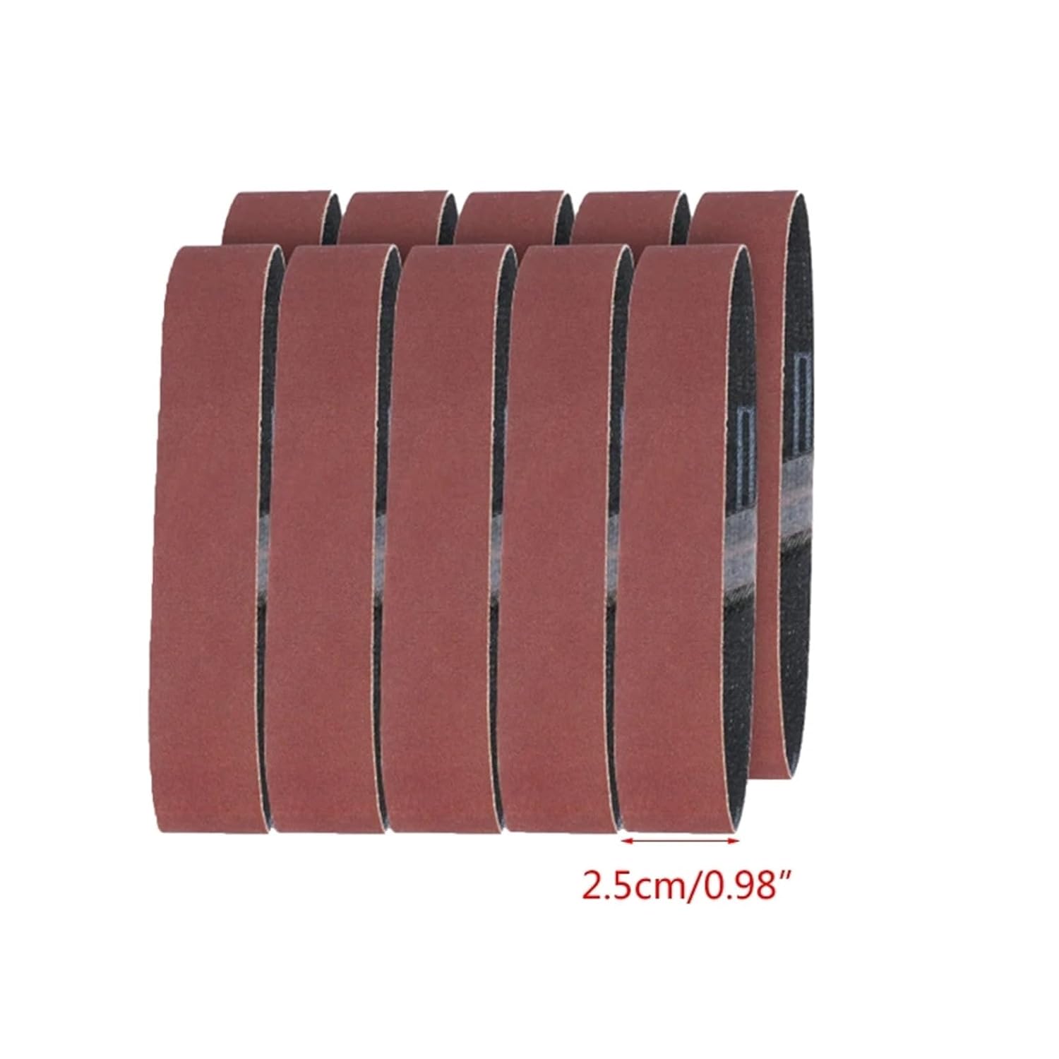 10 Pieces/Set 25x330mm Sanding Belts 120/320/600 Grits Sander Paper Belt Sander(120)