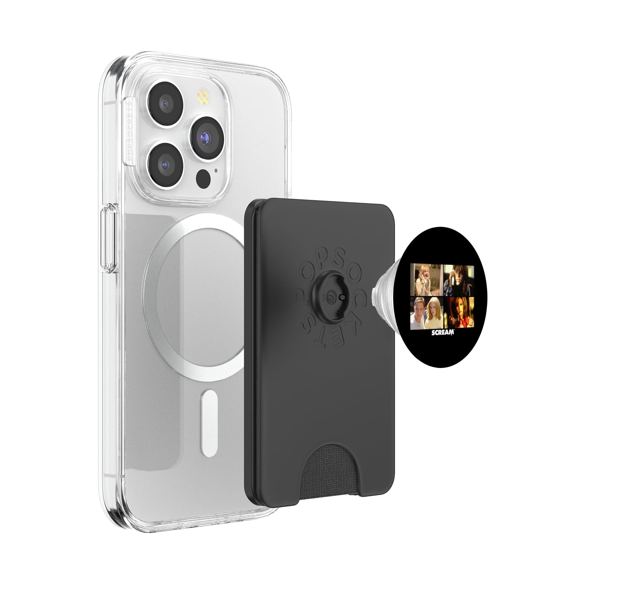 Scream Official Ghostface Classic Slasher - Película de Terror PopSockets PopWallet para MagSafe
