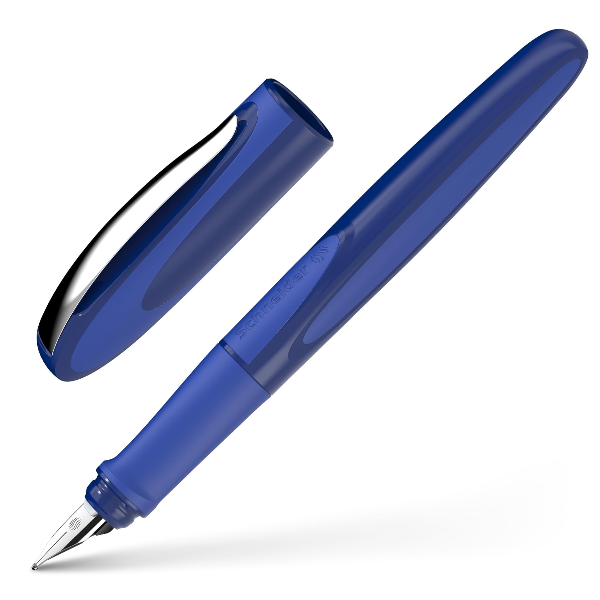 Schneider Ray 168215 Fountain Pen Right-Handed with Standard Ink Cartridge Royal Blue Space Blue