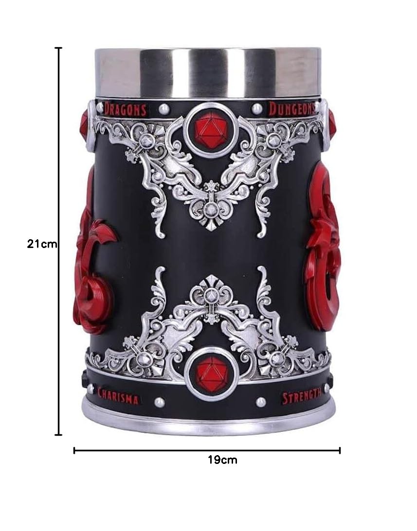 Nemesis Now D20 D20 Don et Dragons Fantasy Role Play Chope Noir 15,5 cm