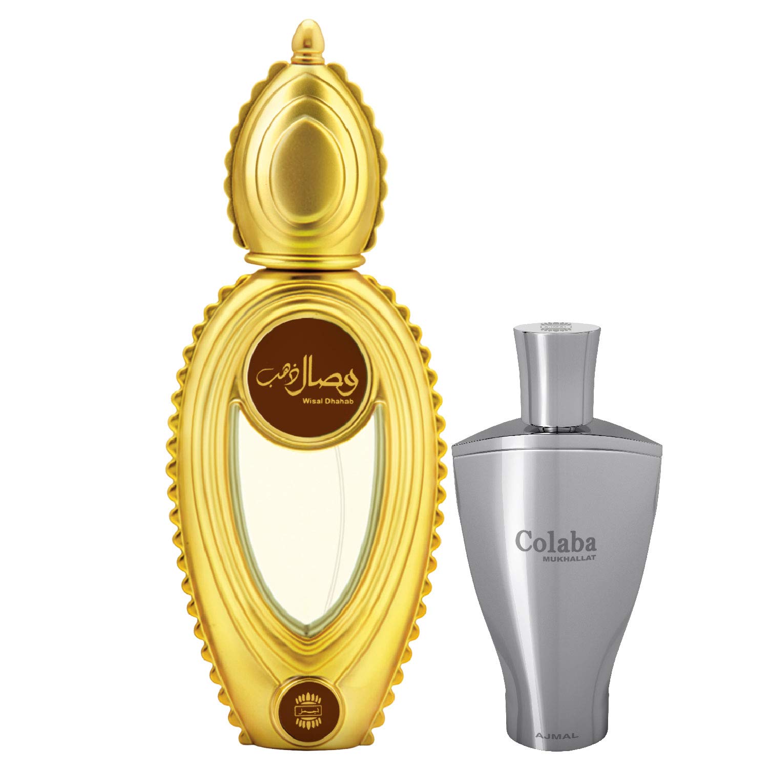 Ajmal Wisal Dhahab EDP Fruity Floral Perfume 50ml for Men and Colaba  Mukhallat Concentrated Perfume Oil Floral Oriental Alcohol-free Attar 14ml