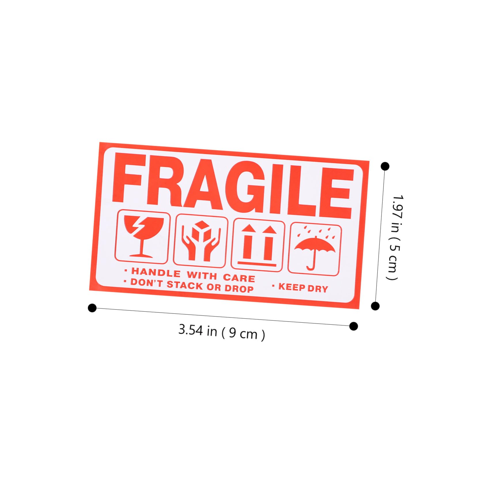 Alipis 5 Set Etichette Fragile Confezione Da Etichette Avvertimento Per Spedizioni E Imballaggi Stickers Resistenti E Facili Da Applicare Per Trasporti Sicuri 20 Fogli*5