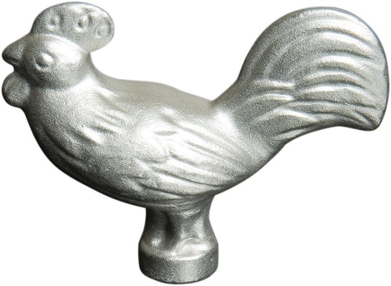 STAUB Cast Iron Animal Stainless Steel Knob, Rooster