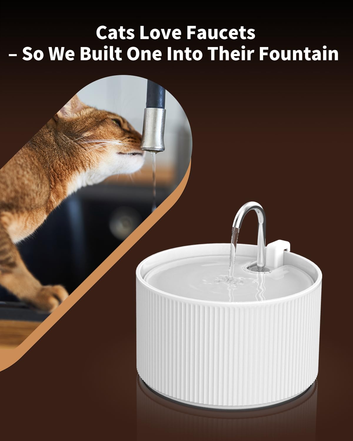 Wonder Creature Filtros de fuente de agua de cerámica para gatos para fuente de cerámica de 2.2 L/74 onzas, 6 filtros de carbono y 6 esponjas