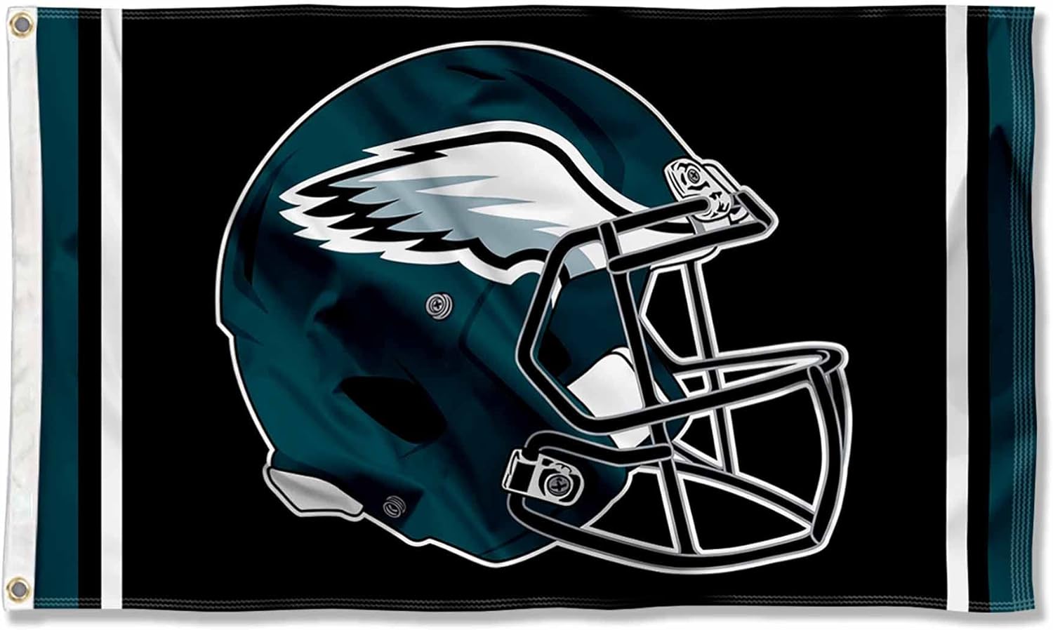 Philadelphia Eagles New Helmet Grommet Pole Flag