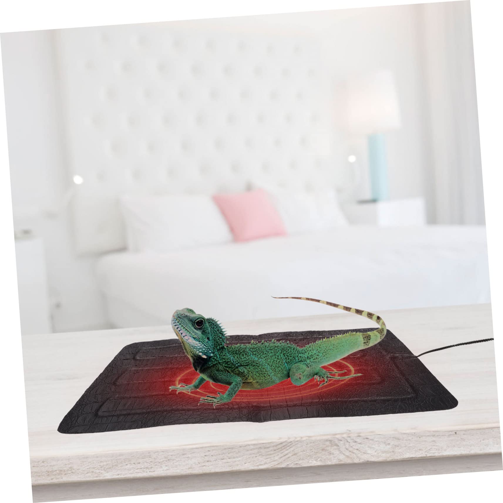 KOMBIUDA Almohadilla Térmica para Mascotas Pequeñas Eléctrica USB Control de Temperatura 33X18 Cm Suministros para Reptiles y Animales Recuperación