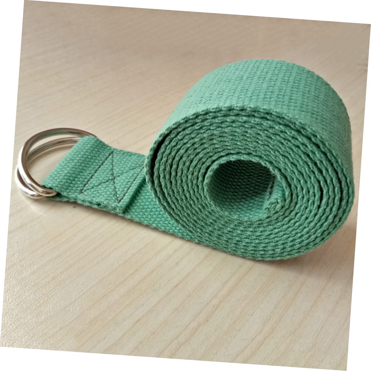 HEMOTON D Ring Yoga Strap Yoga Stretch Rope Comfortable Cotton Hand Protection Enhances Flexibility for Physical Therapy