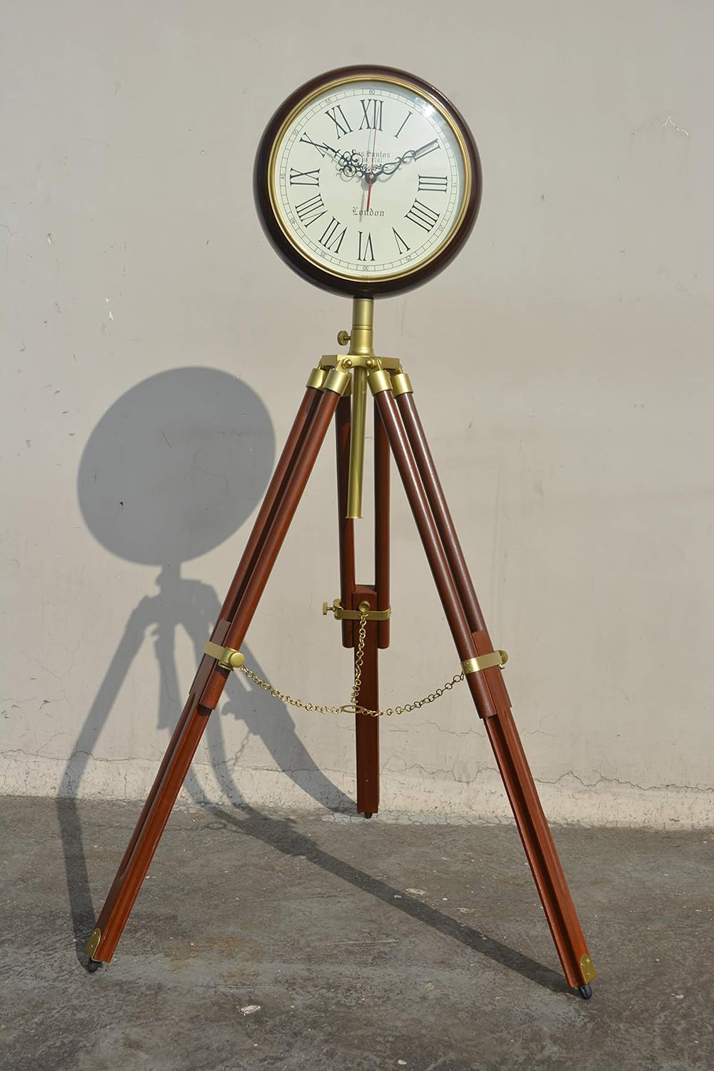 Moderne Standuhr, Vintage, Holzstativ, Standuhr, Eckständer, Schlafzimmer, Wohnzimmer, Bodenuhr, dekorative Uhr