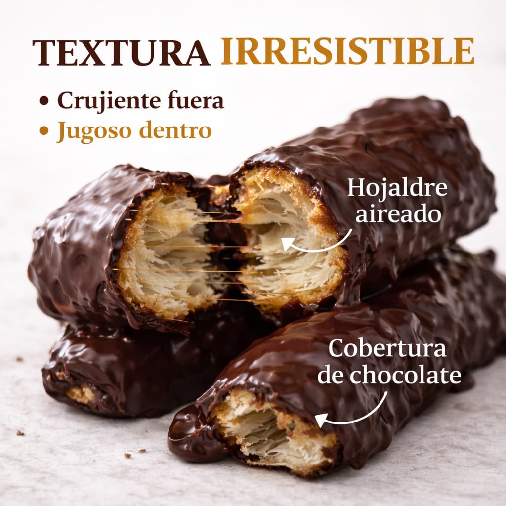 Pack Surtido Rizos de Hojaldre LaPasion | Lazos Jugosos con Azúcar + Chocolate Bombón | 2 x 550g (25 uds aprox.) | Dulces Tradicionales Españoles | Repostería Artesana para Café y Merienda