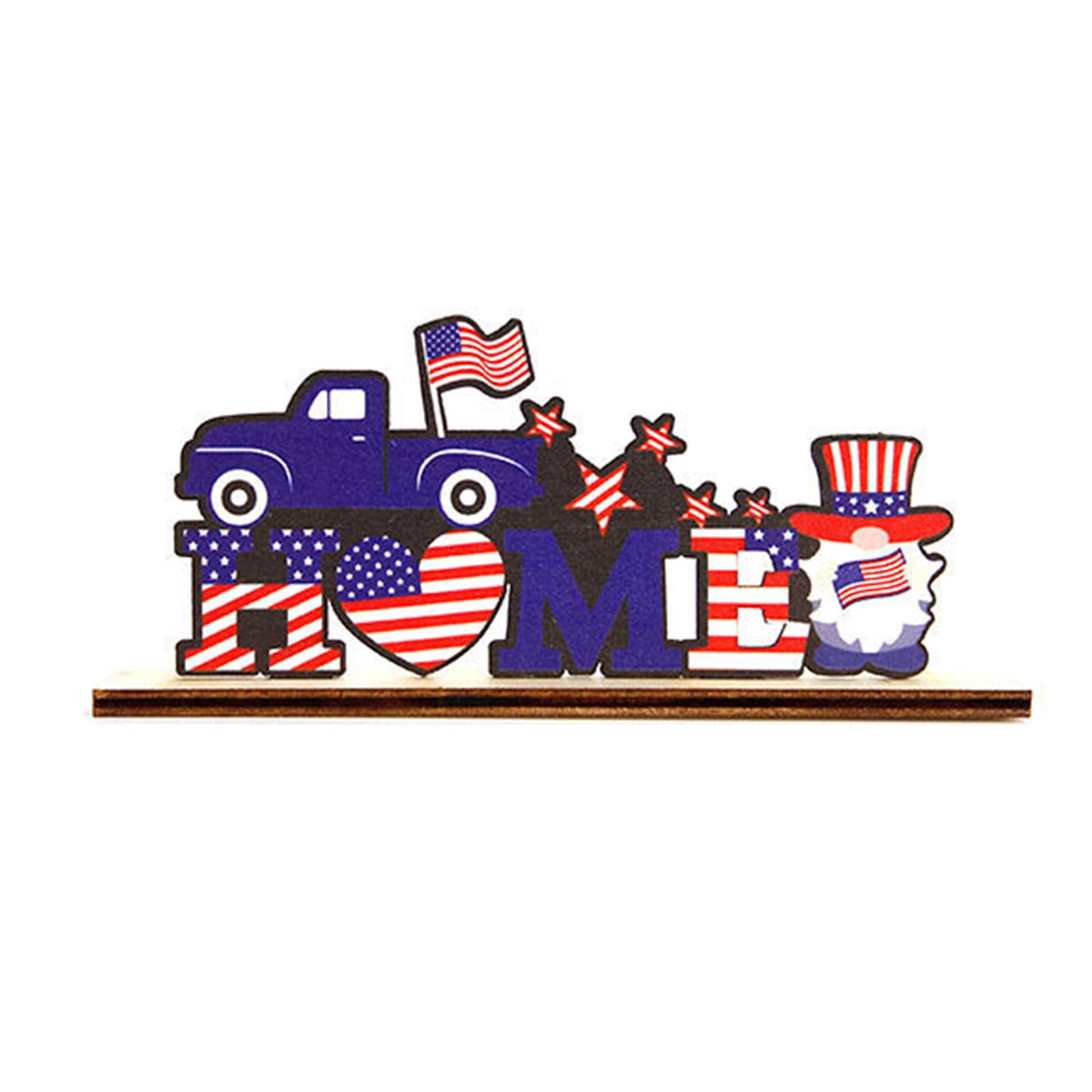 Buxuaaaa Patriotic Table Decorations Freestanding Table Centerpieces for Independences Day Memorials Day Veterans Memorials Centerpieces