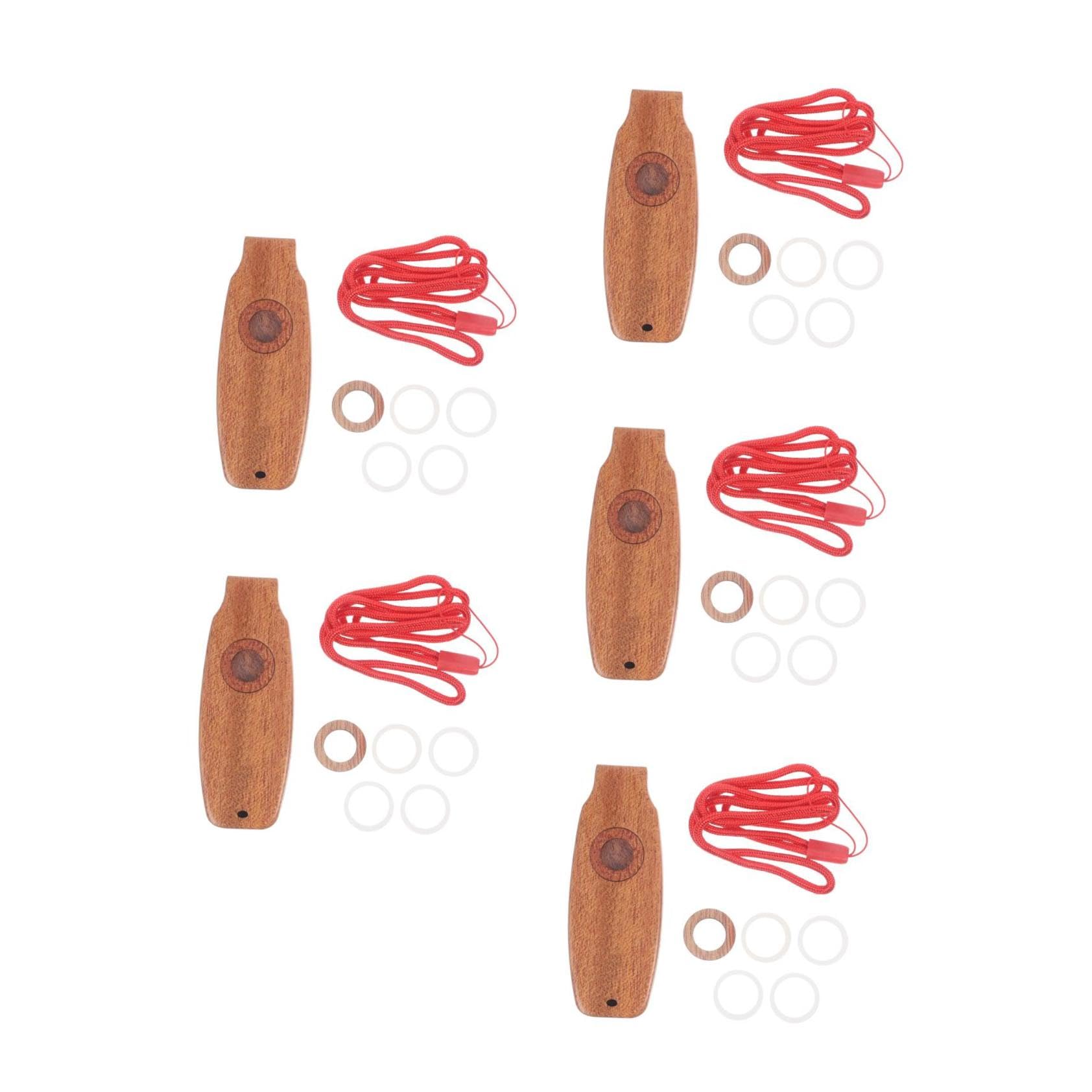 Abaodam Gaita Juguete 5 Piezas Kazoo Juguetes Musicales Mirlitón Bajo Mirlitón Para Principiantes Instrumentos Musicales Fáciles De Aprender Instrumentos De Mirlitones es Caoba
