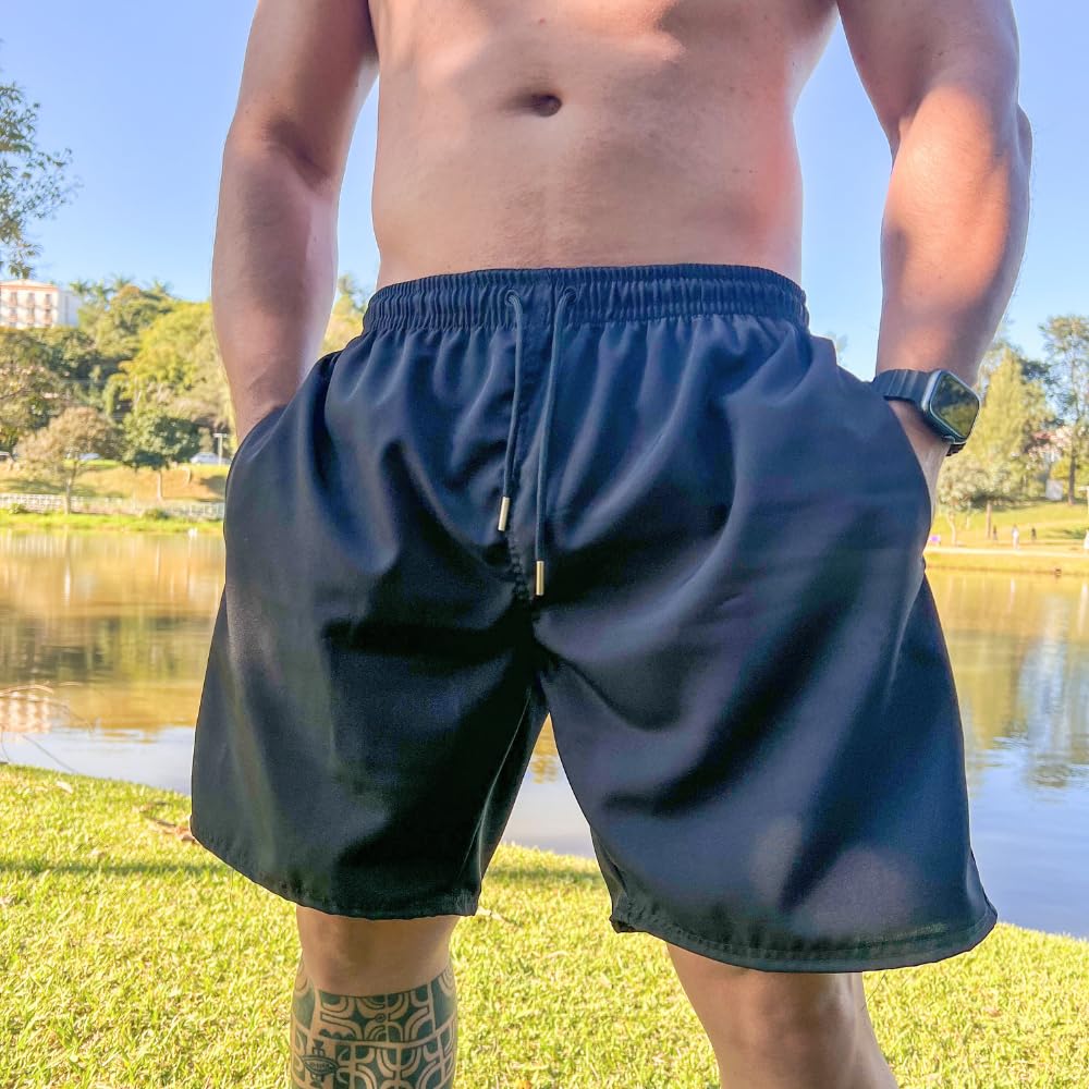 Shorts Bermuda Masculina Esportiva Tactel com Elastano Kit 3 Peças – Azul, Cinza e Preto com Costura Reforçada em promoção! Veja a oferta e mais achadinhos de Shorts & Bermudas 3 Hoje é o melhor dia para comprar Shorts Bermuda Masculina Esportiva Tactel com Elastano Kit 3 Peças – Azul, Cinza e Preto com Costura Reforçada com aquele preço maroto! Promoção! Aproveite a oferta! 3