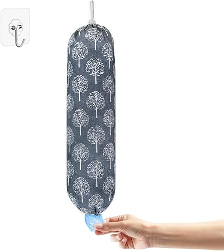 Miniatura 1 de Soporte para bolsas de plástico organizador de bolsas de plástico de montaje en pared dispensador de almacenamiento de bolsas de comestibles grande