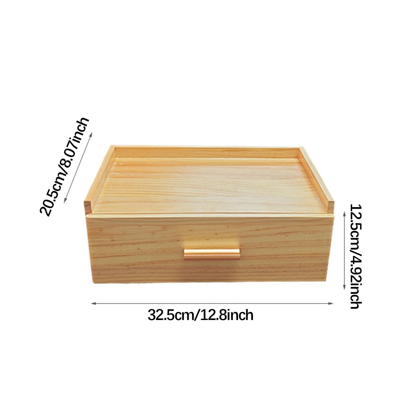 Organizador de Madera, Cajón de Almacenamiento para Bolsitas de Té para Armario de Oficina, Encimera de Cocina, Despensa.