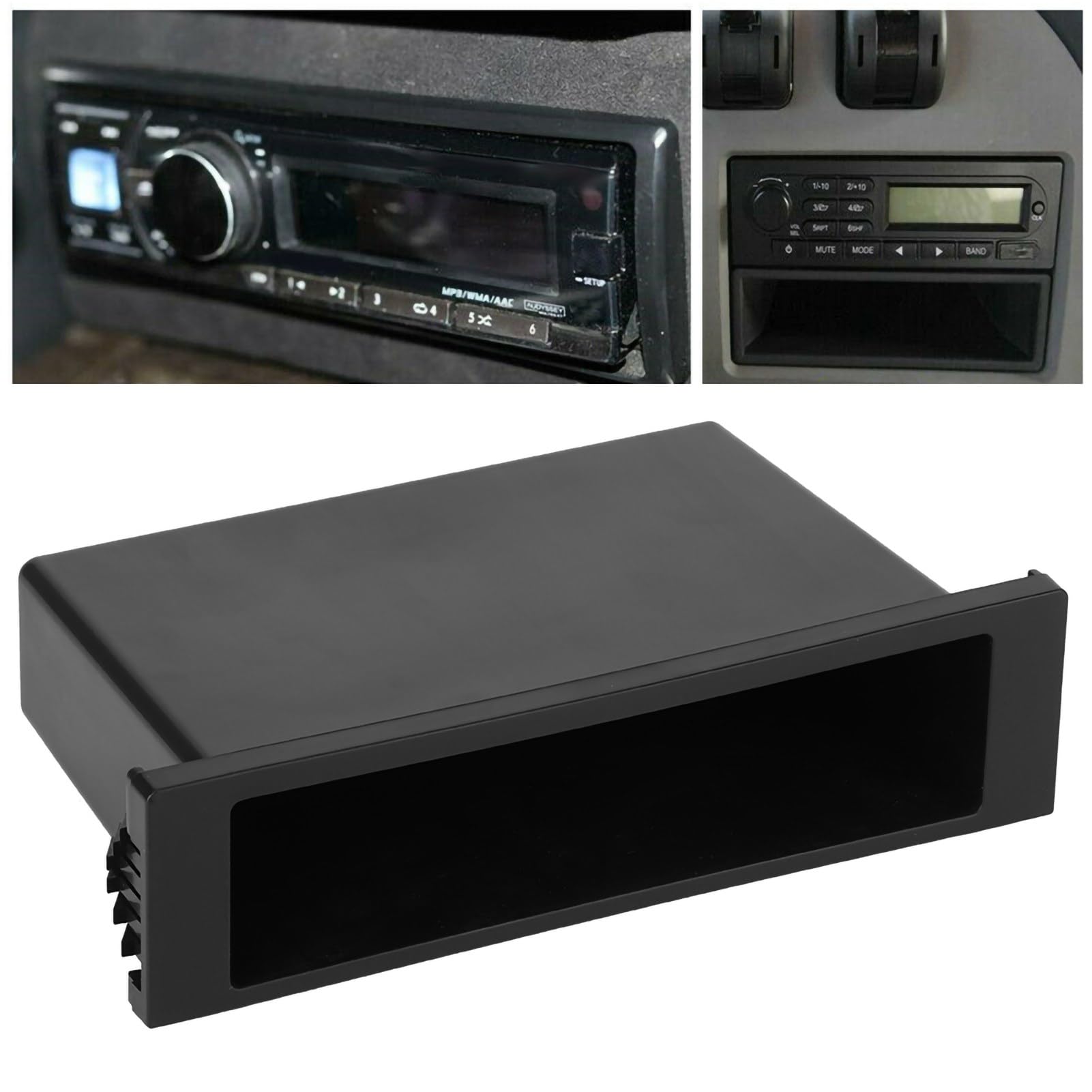 Contenitore Radio Stereo per Auto 1Din, Custodia per Cruscotto da Taschino per Auto Accessori per Riporre gli Interni Organizer, Kit per Cassetti Multi Applicazione Adatto per