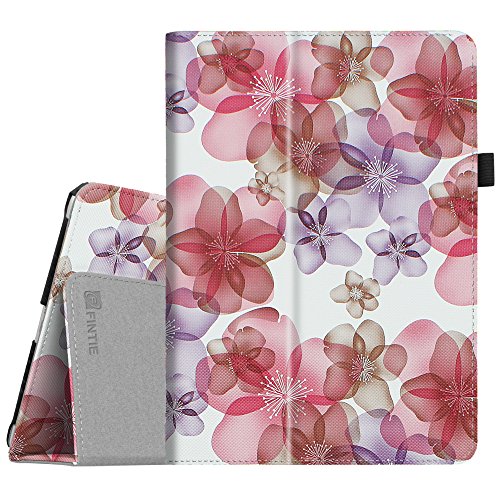 Fintie Folio Case for iPad 6th / 5th Generation (2018/2017), iPad Air 2 / Air 1 (9.7 Inch) - [Corner Protection] Premium Vegan Leather Stand Cover, Silk Flowers