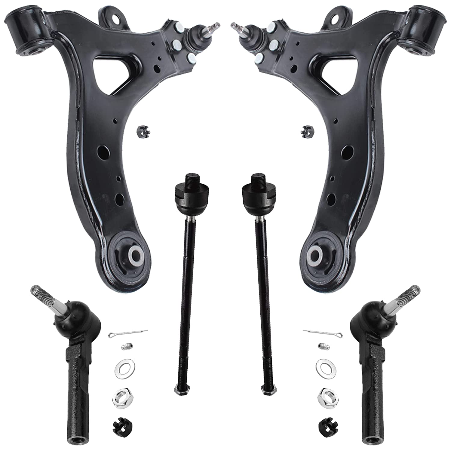 Detroit Axle - 6pc Front Ctrl Arms Kit for Chevy Uplander Buick Rendezvous