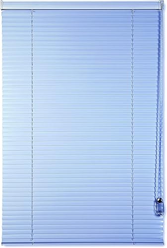 Persianas venecianas de aluminio para ventanas, persianas horizontales opacas para ventanas, ajuste de luz, persianas de ventana de baño, fáciles de