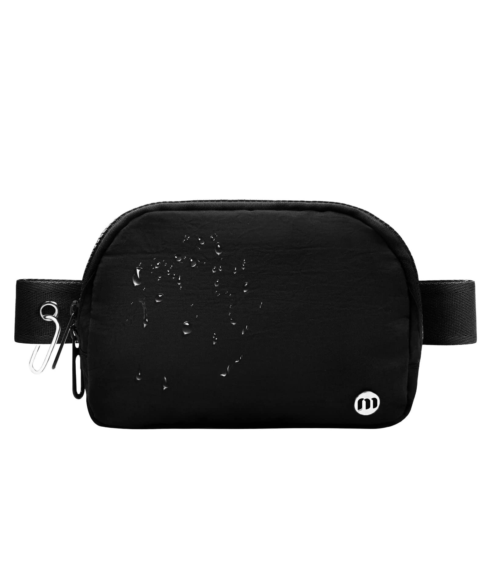 Mum’s Memory Waterproof Mini Belt Bag for Women, Casual Nylon Everywhere Crossbody Fanny Pack for Travel, Running, Hiking, and Cycling Black.