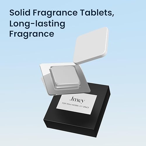 Miniatura 8 de Jmey Paquete de 2 cápsulas aromáticas de repuesto para aromas de automóvil de la serie Flowing-Glass-Series diseñadas para Tesla Model 3  Model Y
