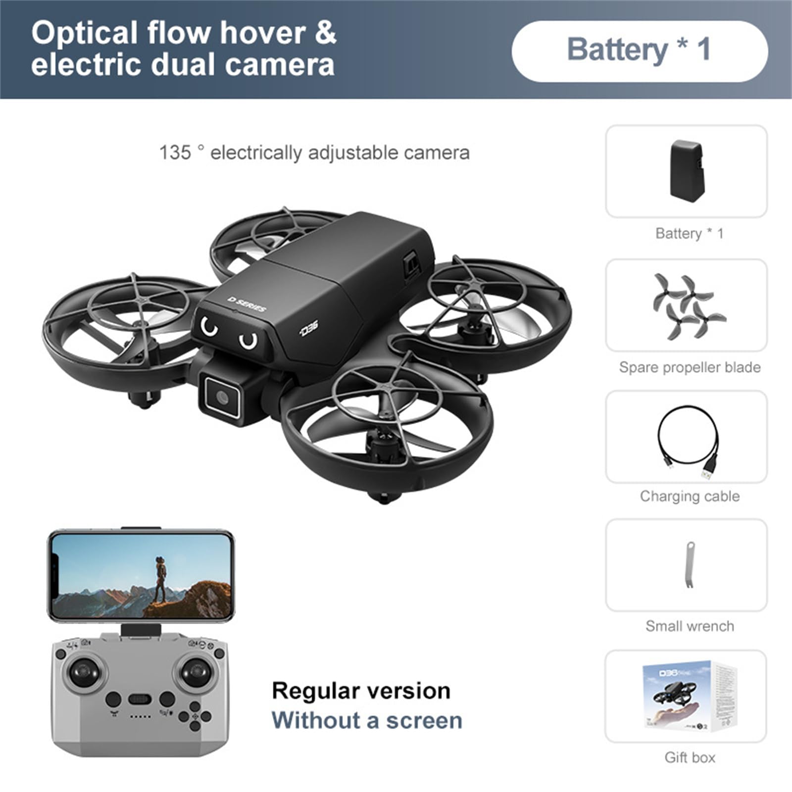D36 Drone GPS Pieghevole 5G WiFi 4K 8K Doppia Fotocamera Motore Brushless Quadcopter RC Professionale Fotografia Aerea