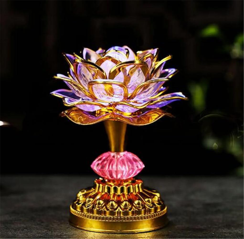Amazon.com: 2-Pack LED Lotus Buddhist Lights Color-Changing