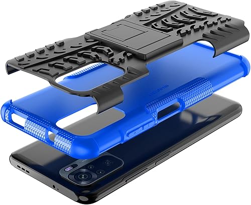 Miniatura 8 de Funda de teléfono para Xiaomi Redmi Note 1010S 4G con protector de pantalla de vidrio templado y soporte Soporte Soporte duro resistente híbrido