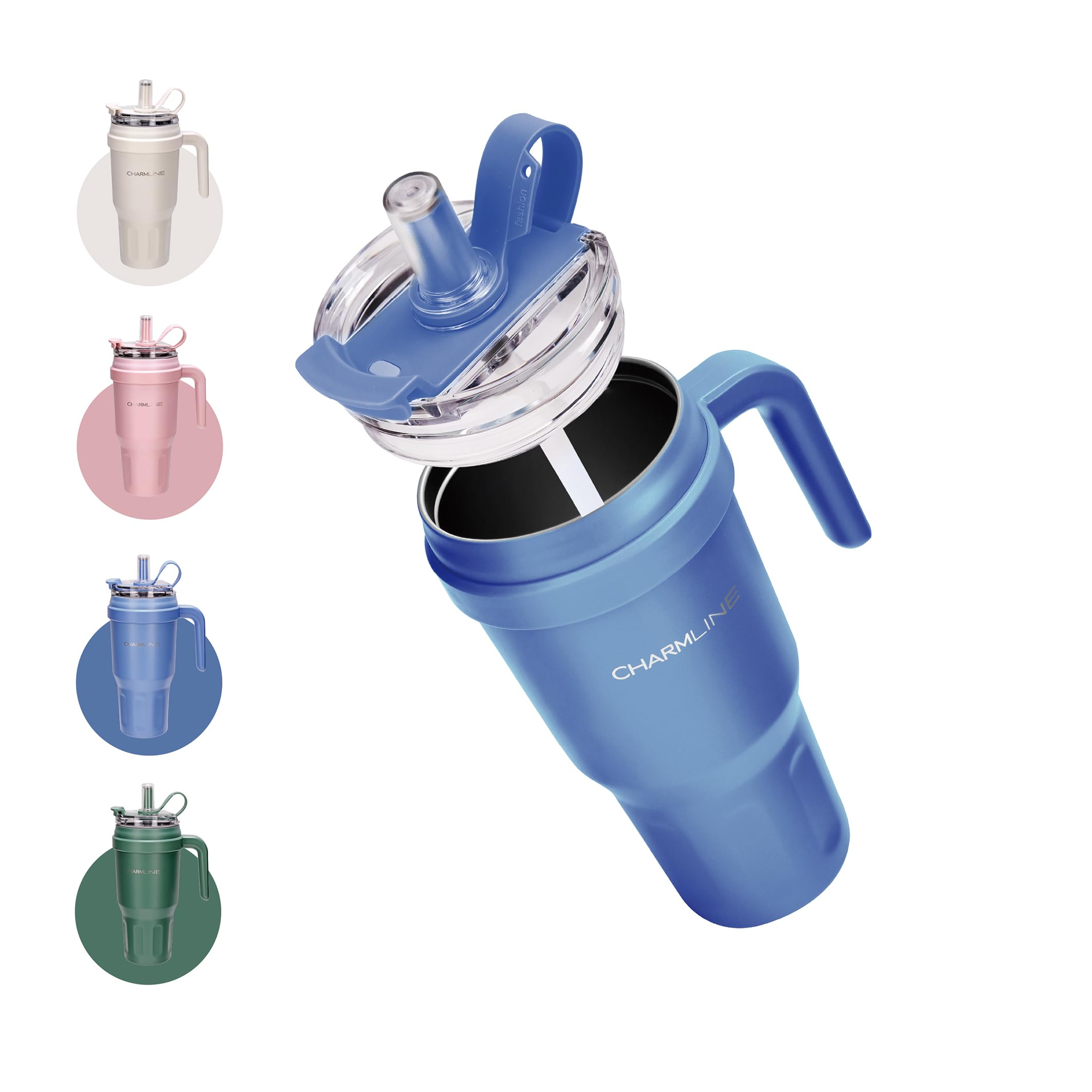 MesaSe Tasse à Boire Avec Couvercle & Paille PP Bouteille Réutilisable