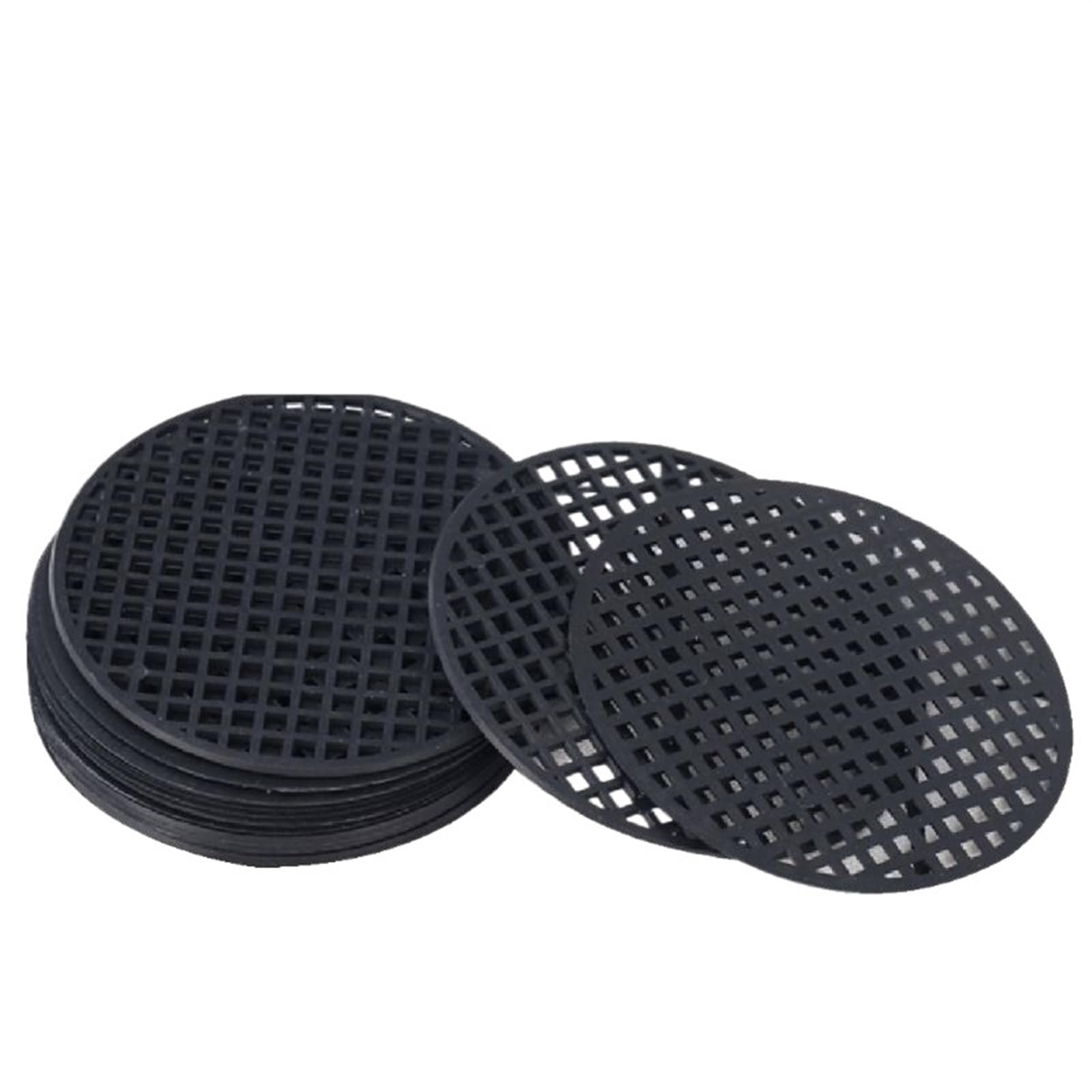 XIUsheUA Pot Bottom Grid Mat 20Pcs Flower Pot Hole Mesh Pad Bonsai Bottom Grid Mat Prevent Soil Loss Breathable Gasket Leakproof Drainage for Gardening(3.5cm dia.)