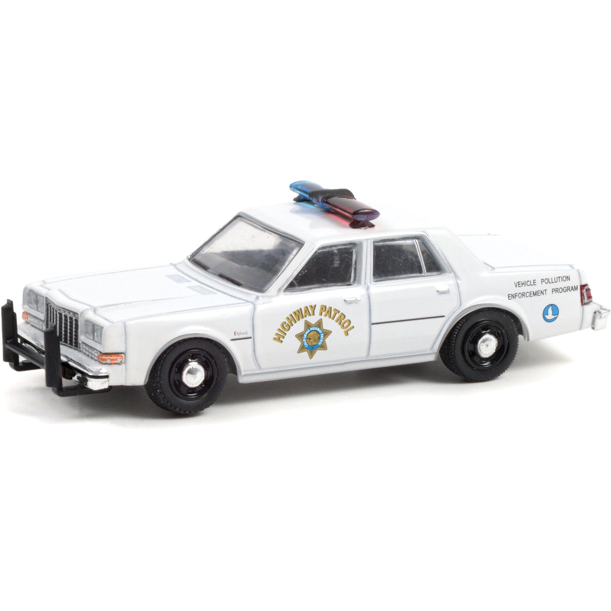 1988 Diplomat White Vehicle Pollution Enforcement Program CHP California Highway Patrol Hot Pursuit 1/64 Diecast Model Car 42970 C