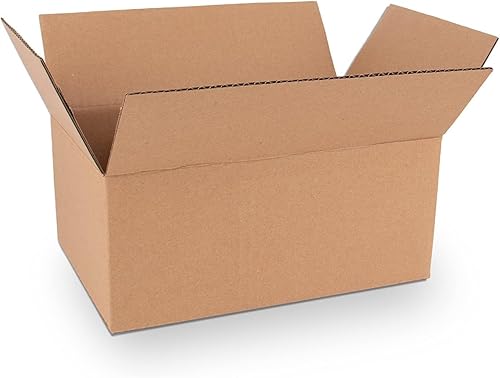 Golden State Art Cajas de envío de 9 x 6 x 4 pulgadas, paquete de 28 cajas de cartón corrugado marrón para envío y almacenamiento de correo de