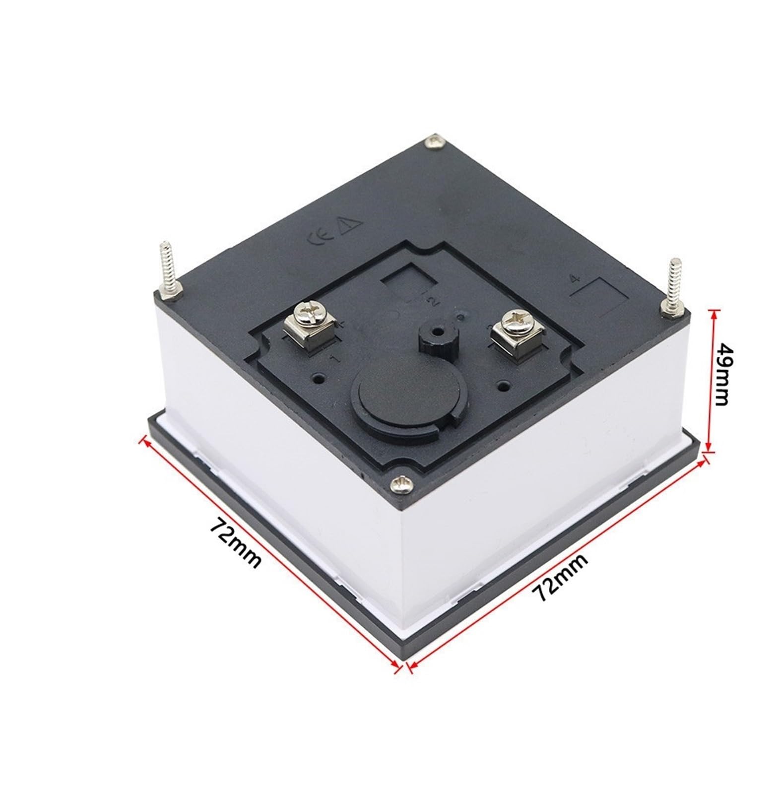 SQ-72 AC Amperemeter 50/5A 100/5A 500/5A Bereich Analog Amperemeter Manometer Panel 72x72mm 1Pcs(100A)